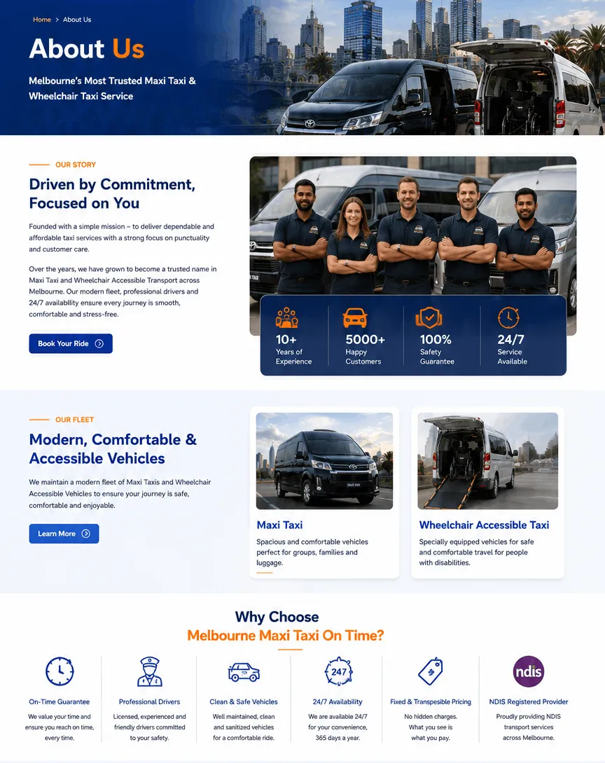 Melbourne Maxi Taxi team